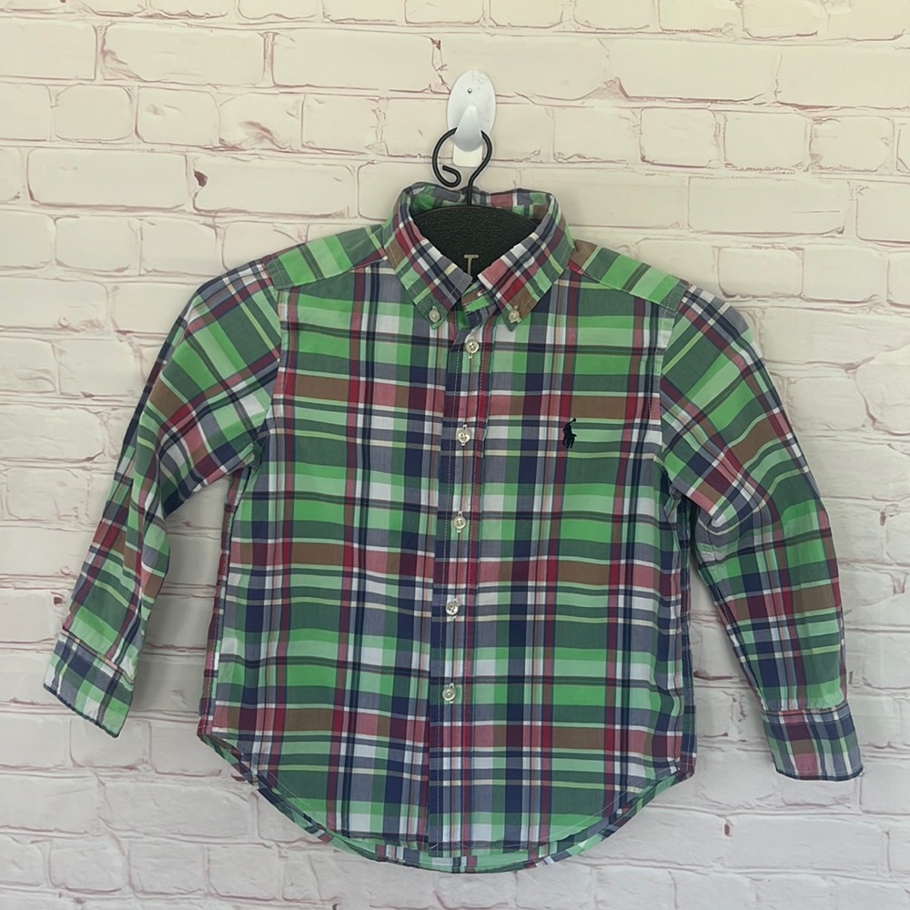 Ralph Lauren toddler plaid shirt size 4/4T